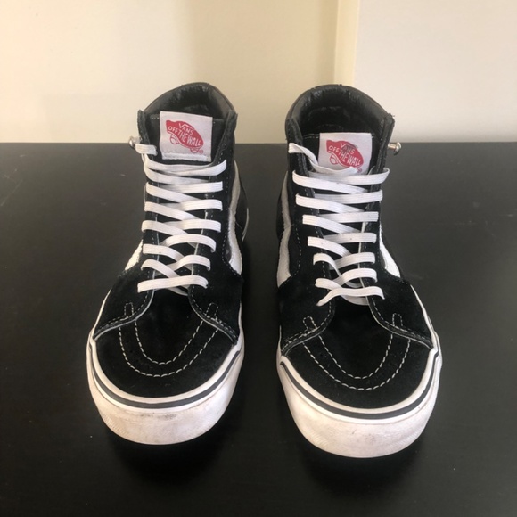 Vans black and white classic sk8-hi sneakers - Picture 2 of 4